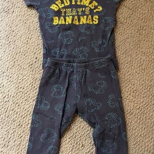 Carter's Navy and Yellow Graphic Pajama Set